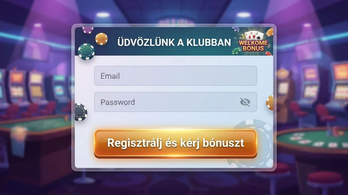 Regisztráció bónusszal